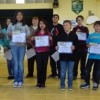 BP American Legion Auxiliary essay contest winners Back row: Brian Hambleton, Gena Lewis, Eric Fairley, Marcelo Chavez, Bodie Steinwand, and Tyler Hambleton
Front row: William Vance, Rainah Dewey, Lauren Loy, C.J. Carrington, Chayton Patterson, and Ashley Fitt.